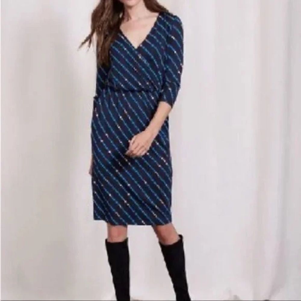 BODEN Cressida Dress Blue Size 8 GUC D107